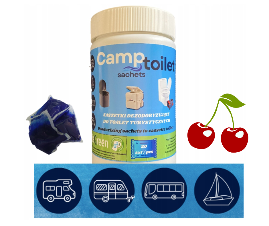 Saszetki Camptoilet do toalety turystycznej 20 szt Cherry